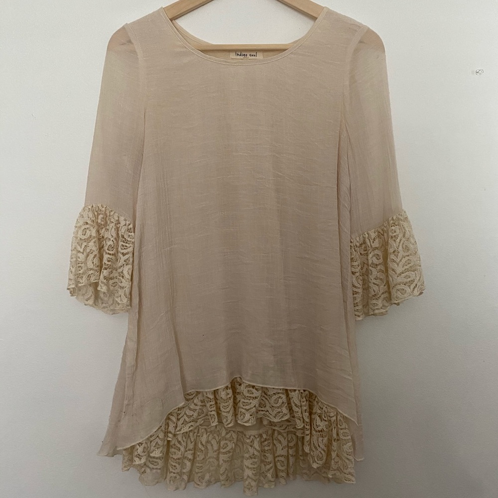 Vintage ruffled blouse